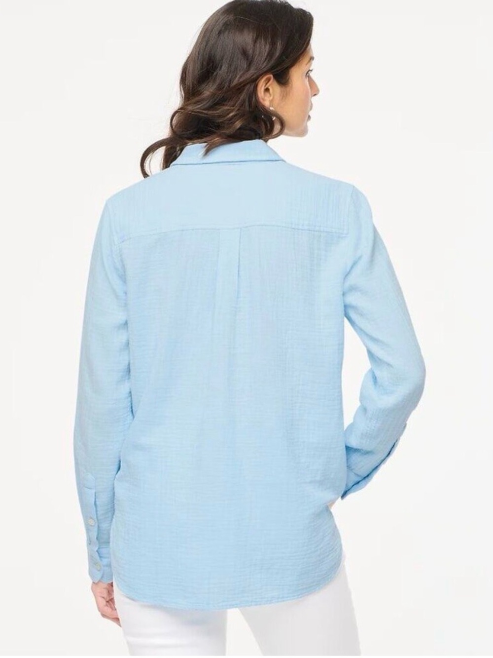 J. Crew Gauze button-up shirt size Large - Picture 3 of 11